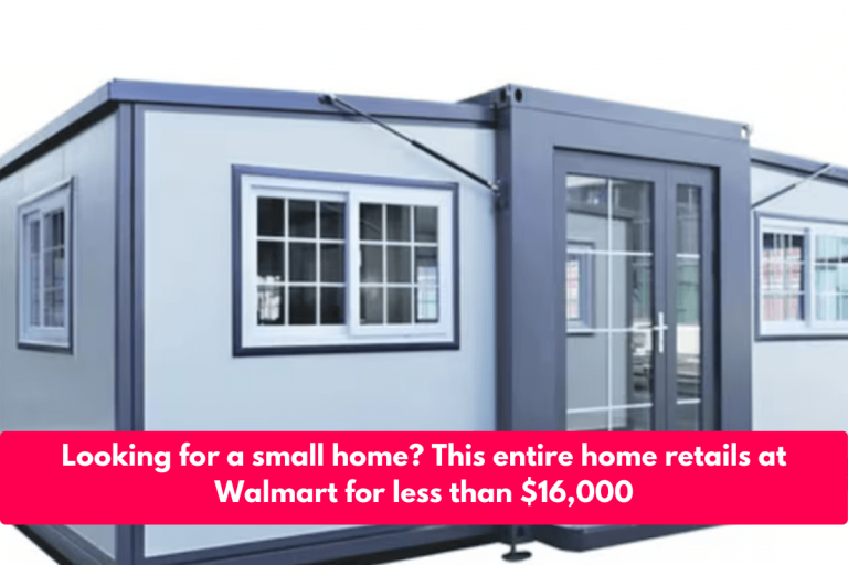 Looking for a small home? This entire home retails at Walmart for less than $16,000