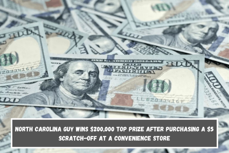 North Carolina guy wins $200,000 top prize after purchasing a $5 scratch-off at a convenience store