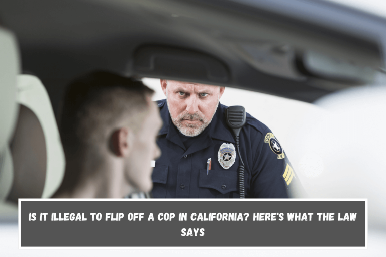 Is It Illegal to Flip Off a Cop in California? Here’s What the Law Says