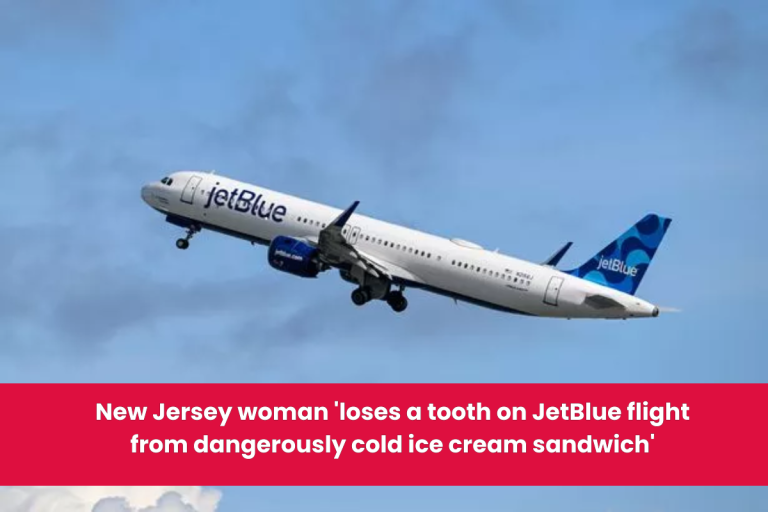 New Jersey woman ‘loses a tooth on JetBlue flight from dangerously cold ice cream sandwich’