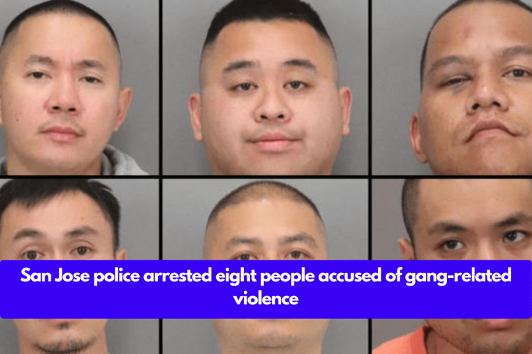 San Jose police arrested eight people accused of gang-related violence