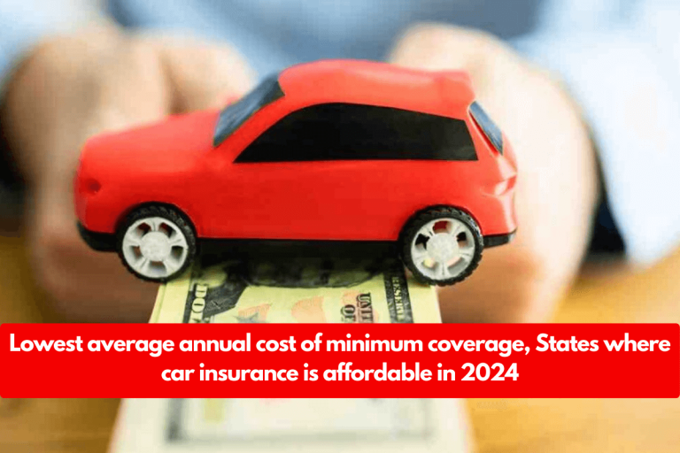 Lowest average annual cost of minimum coverage, States where car insurance is affordable in 2024