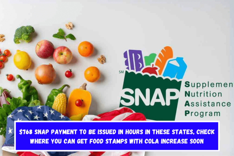 $768 SNAP payment to be issued in hours in these States, check where you can get Food Stamps with COLA increase soon