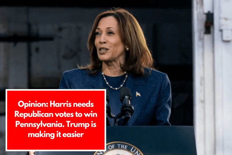 Opinion: Harris needs Republican votes to win Pennsylvania. Trump is making it easier