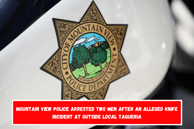 Mountain View police arrested two men after an alleged knife incident at outside local taqueria