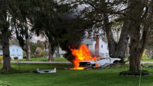 Driver Dies After Car Hits Tree, Catches Fire in New Jersey