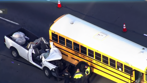 Major Crash Involving School Bus Shuts Down Beltway Lanes – Live Updates