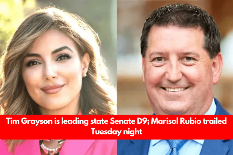 Tim Grayson is leading state Senate D9; Marisol Rubio trailed Tuesday night