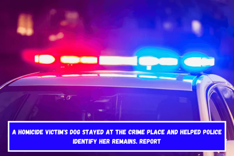 A homicide victim’s dog stayed at the crime place and helped police identify her remains. Report