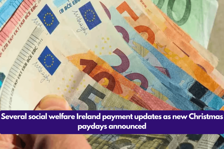 Several social welfare Ireland payment updates as new Christmas paydays announced