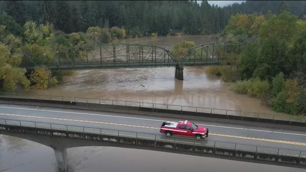 Russian River rising to flood stage as atmospheric river brings more rain than expected