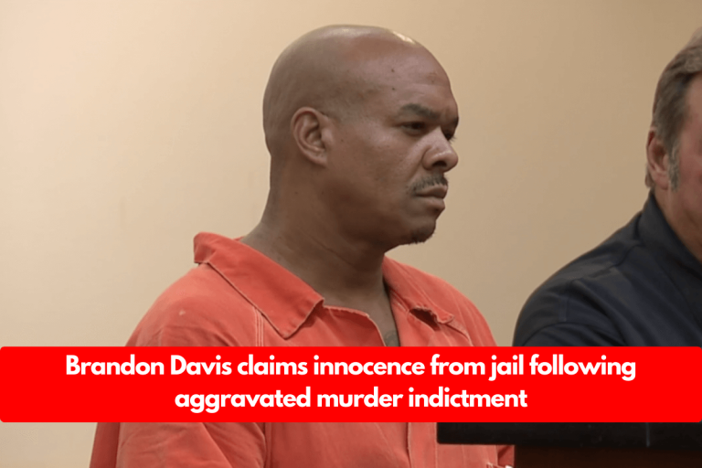 Brandon Davis claims innocence from jail following aggravated murder indictment