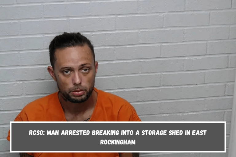 RCSO: Man arrested breaking into a storage shed in East Rockingham