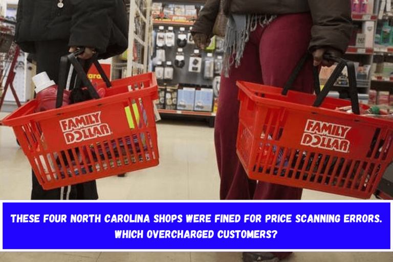 These four North Carolina shops were fined for price scanning errors. Which overcharged customers?