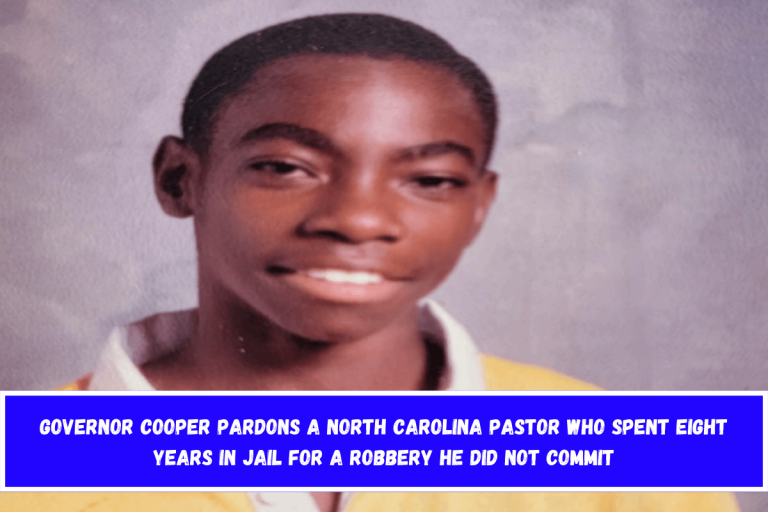 Governor Cooper pardons a North Carolina pastor who spent eight years in jail for a robbery he did not commit