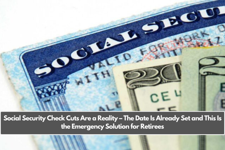 Social Security Check Cuts Are a Reality – The Date Is Already Set and This Is the Emergency Solution for Retirees