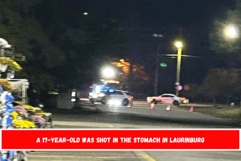 A 17-year-old was shot in the stomach in Laurinburg