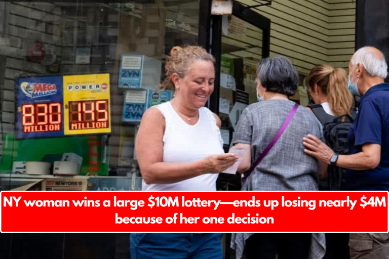 NY woman wins a large $10M lottery—ends up losing nearly $4M because of her one decision