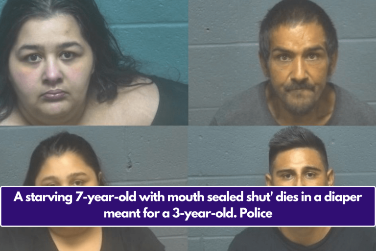 A starving 7-year-old with mouth sealed shut’ dies in a diaper meant for a 3-year-old. Police