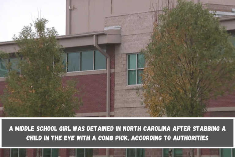 A middle school girl was detained in North Carolina after stabbing a child in the eye with a comb pick, according to authorities