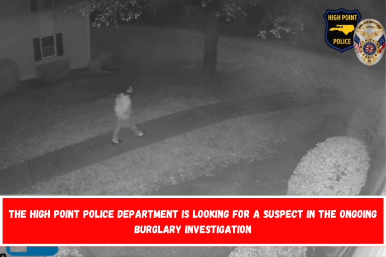 The High Point Police Department is looking for a suspect in the ongoing burglary investigation