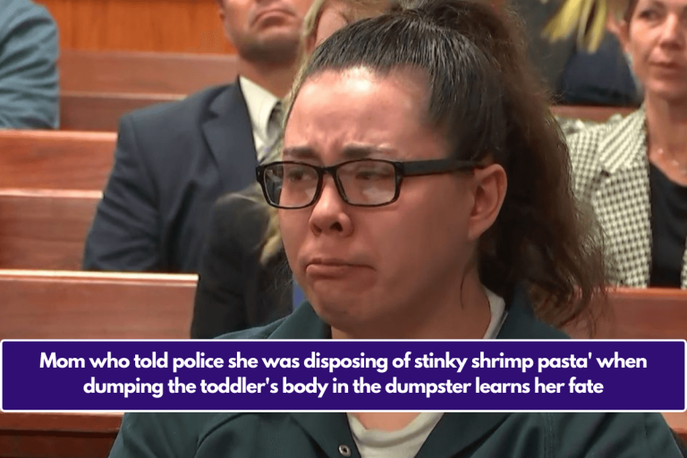 Mom who told police she was disposing of stinky shrimp pasta’ when dumping the toddler’s body in the dumpster learns her fate