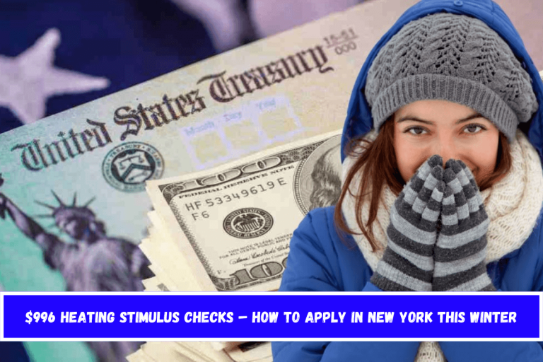 $996 heating stimulus checks – How to apply in New York this winter