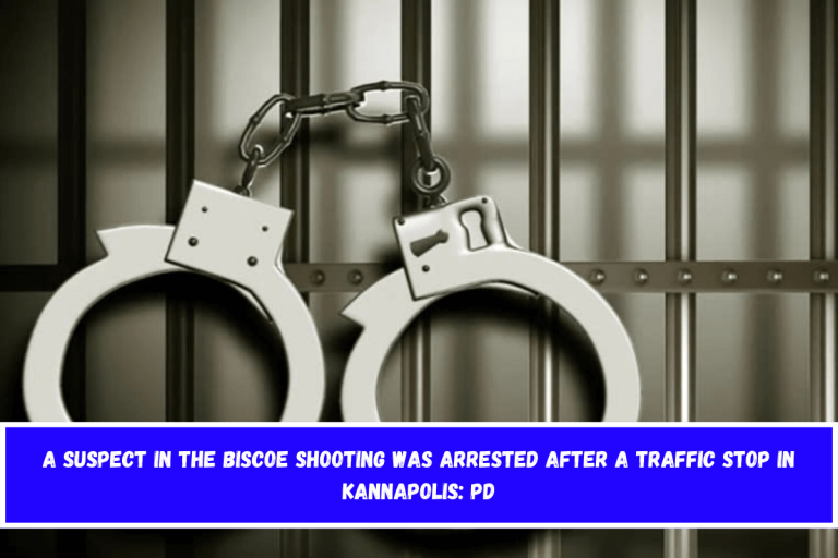 A suspect in the Biscoe shooting was arrested after a traffic stop in Kannapolis: PD