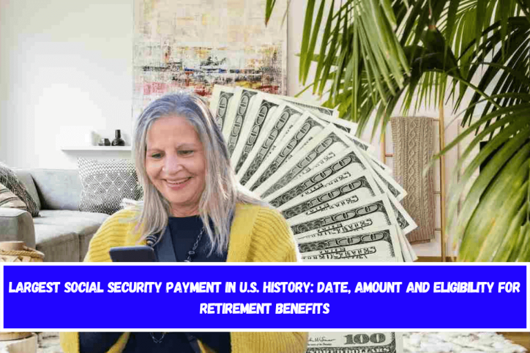 Largest Social Security payment in U.S. history: date, amount and eligibility for retirement benefits