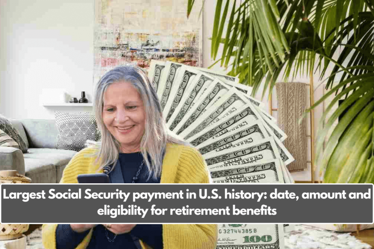 Largest Social Security payment in U.S. history: date, amount and eligibility for retirement benefits