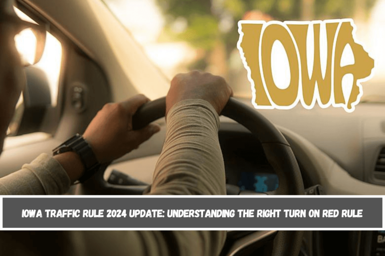 Iowa Traffic Rule 2024 Update: Understanding the Right Turn on Red Rule